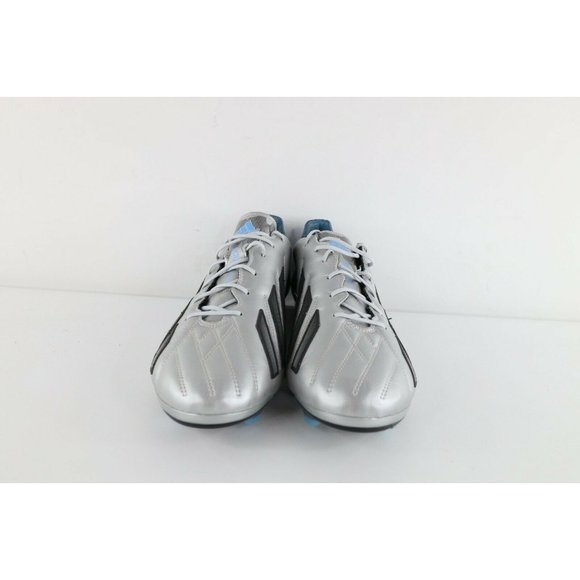New w/o Box Adidas Adizero F50 TRX FG Leather Soccer Cleats Shoes Silver Mens 13 - Picture 2 of 9